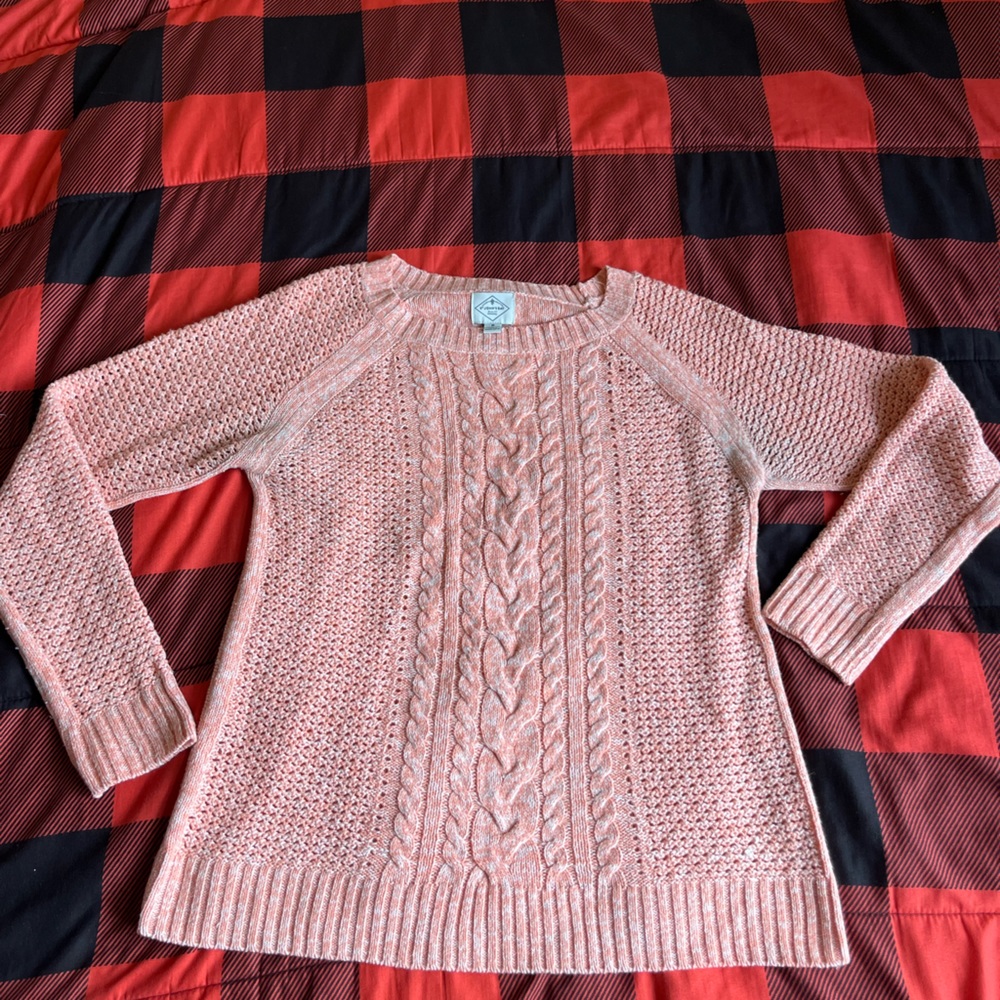 St. John’s Bay Peach Crew neck Sweater | Women’s Medium